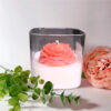 Square Peony Candle