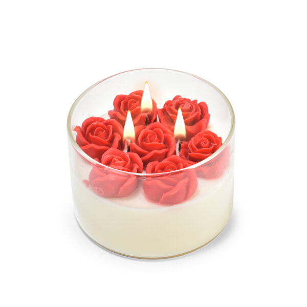 Rose Flower Candle