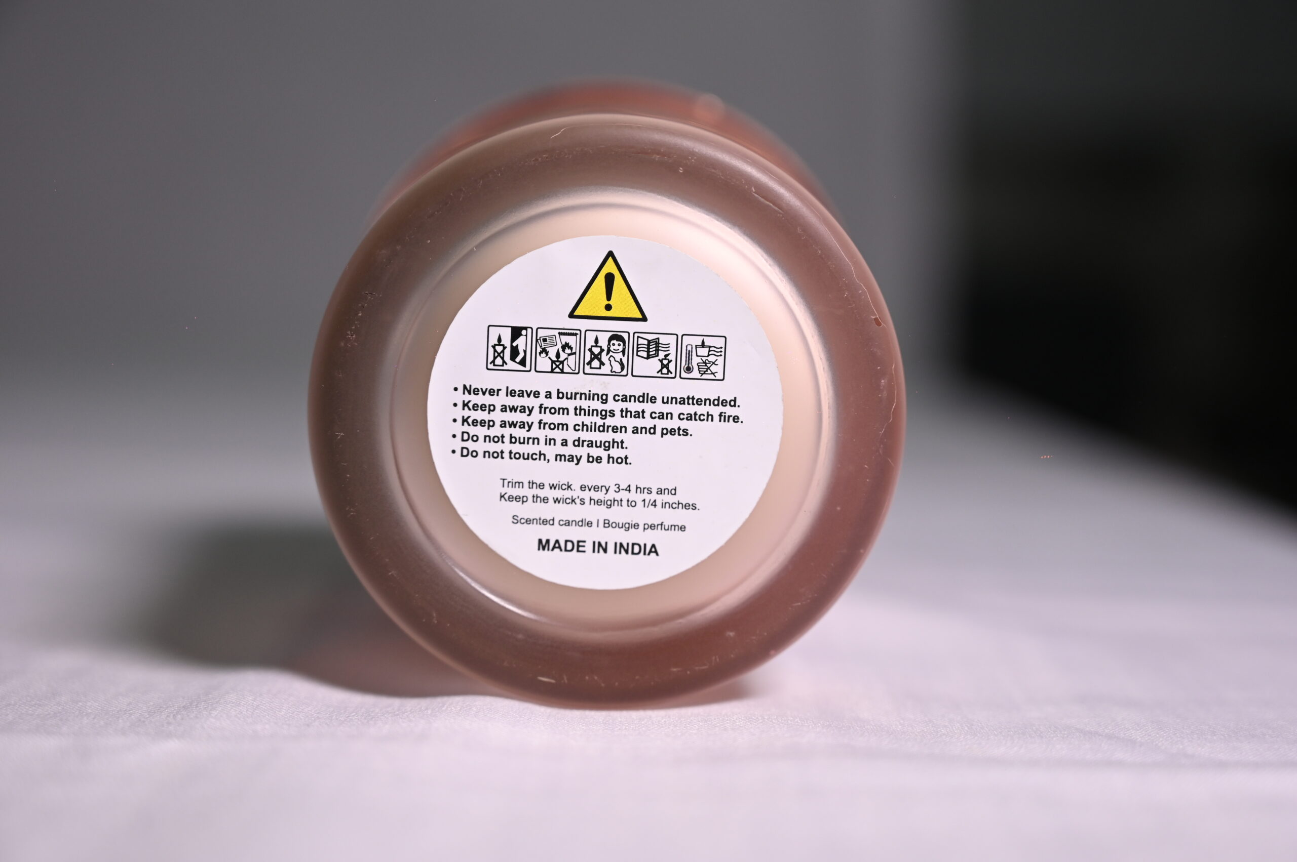 Luxury Pink Glass Jar Soy Candle - Image 3