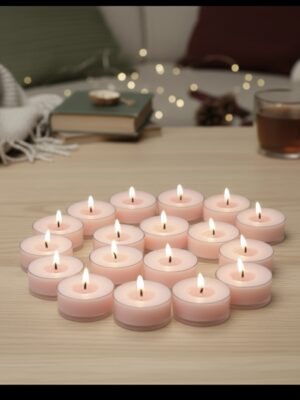 Polycabonate Scented Tealight Candles Baby Pink