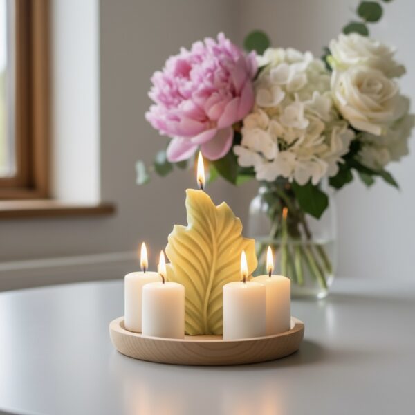 Leaf-Shaped Scented Candle