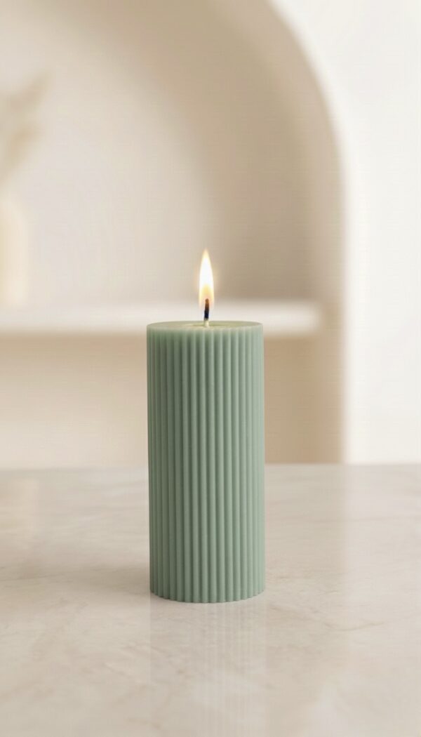 Ripped Pillar Soy Wax Scented Candle Set of 3