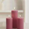 Ripped Pillar Soy Wax Scented Candle Set of 3