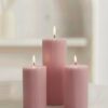 Ripped Pillar Soy Wax Scented Candle Set of 3