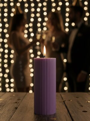 Ripped Pillar Soy Wax Scented Candle Set of 3