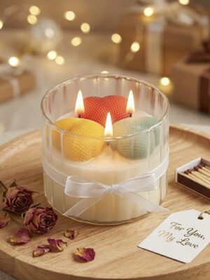 Heart Peony Scented Jar Candle