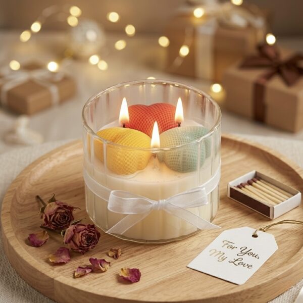 Heart Peony Scented Jar Candle