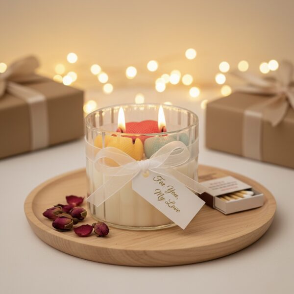 Heart Peony Scented Jar Candle