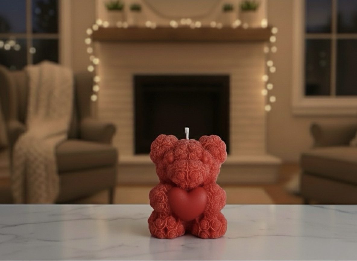 Heart Peony Luxury Scented Jar Candle - Image 2