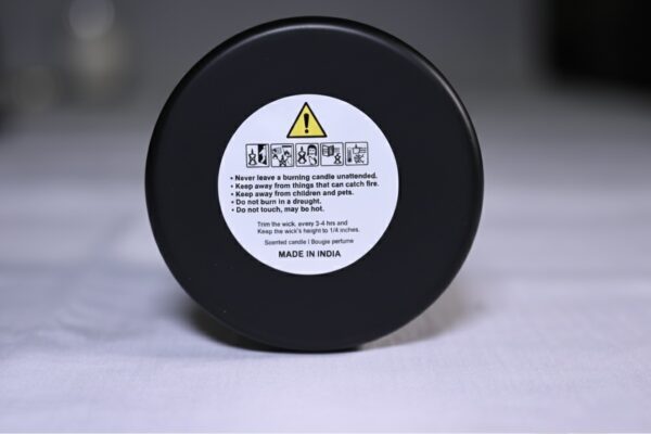 Smoke & Vanilla Scented Jar Candle