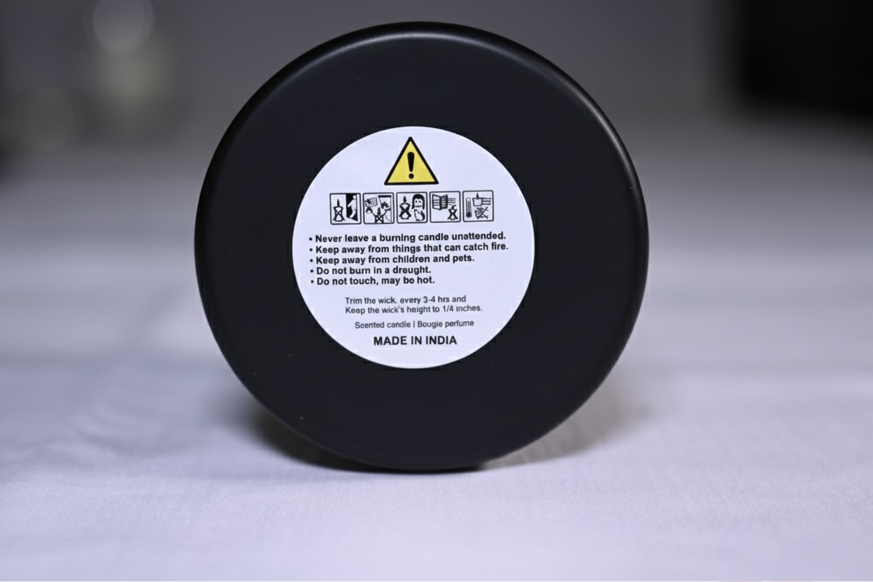 Smoke & Vanilla Scented Jar Candle - Image 4