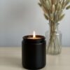 Smoke & Vanilla Scented Jar Candle