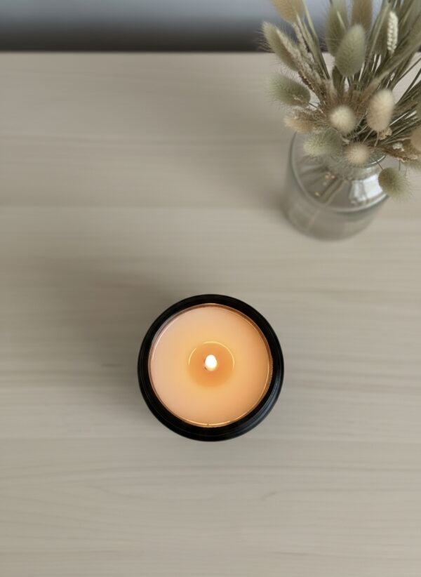 Smoke & Vanilla Scented Jar Candle