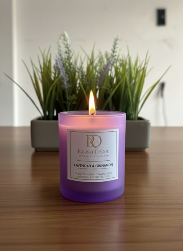 Lavender & Cinnamon Soy Wax Candle