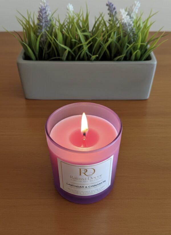 Lavender & Cinnamon Soy Wax Candle