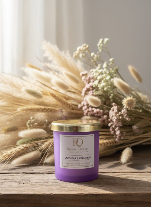 Lavender & Cinnamon Soy Wax Candle