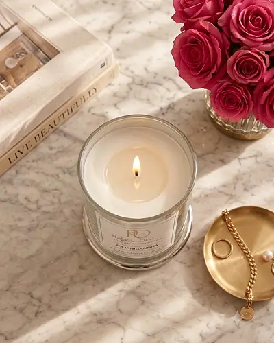 Golden Shades Bell Jar Scented Candle - Image 3
