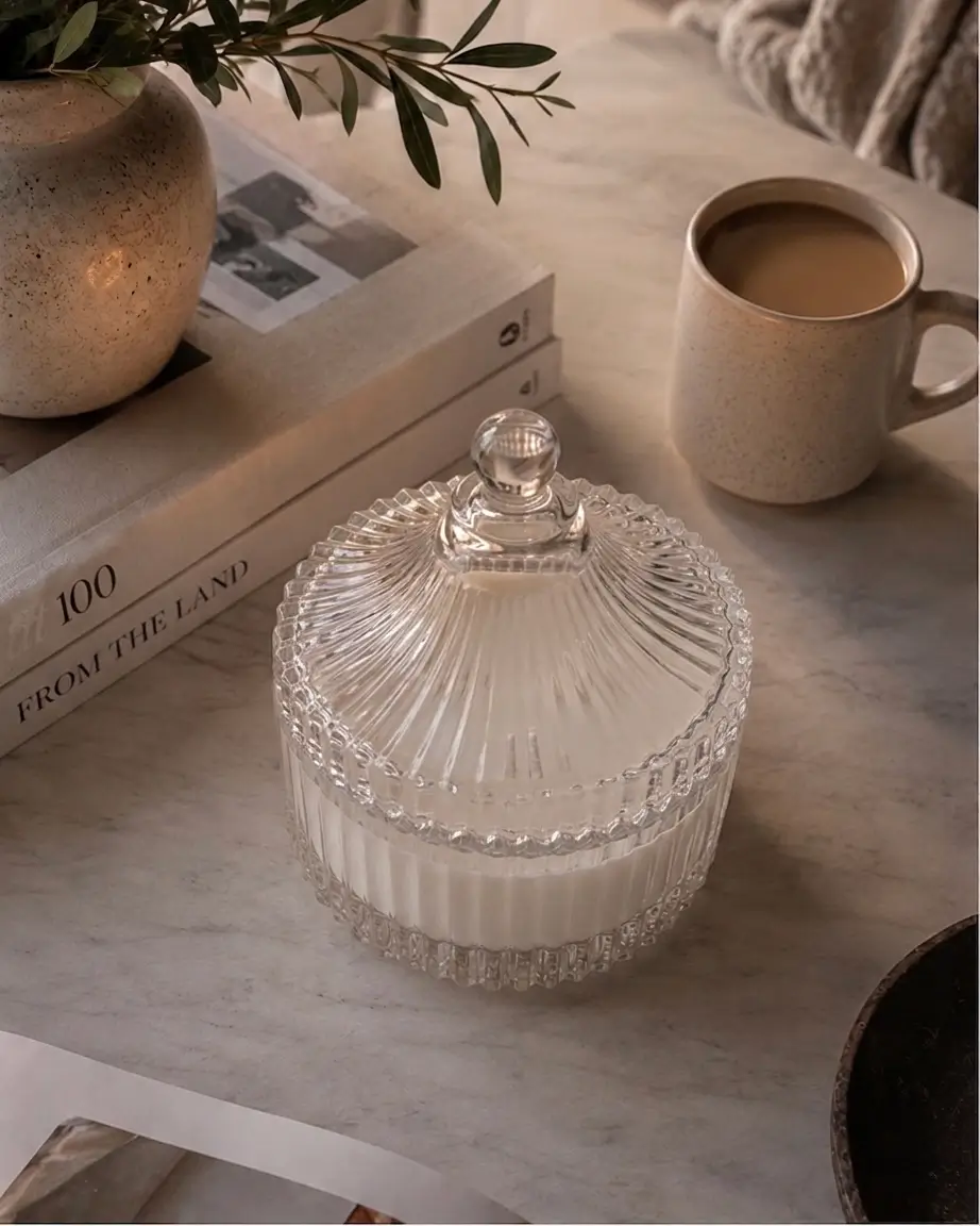Scented Candy jar Candle - Image 4