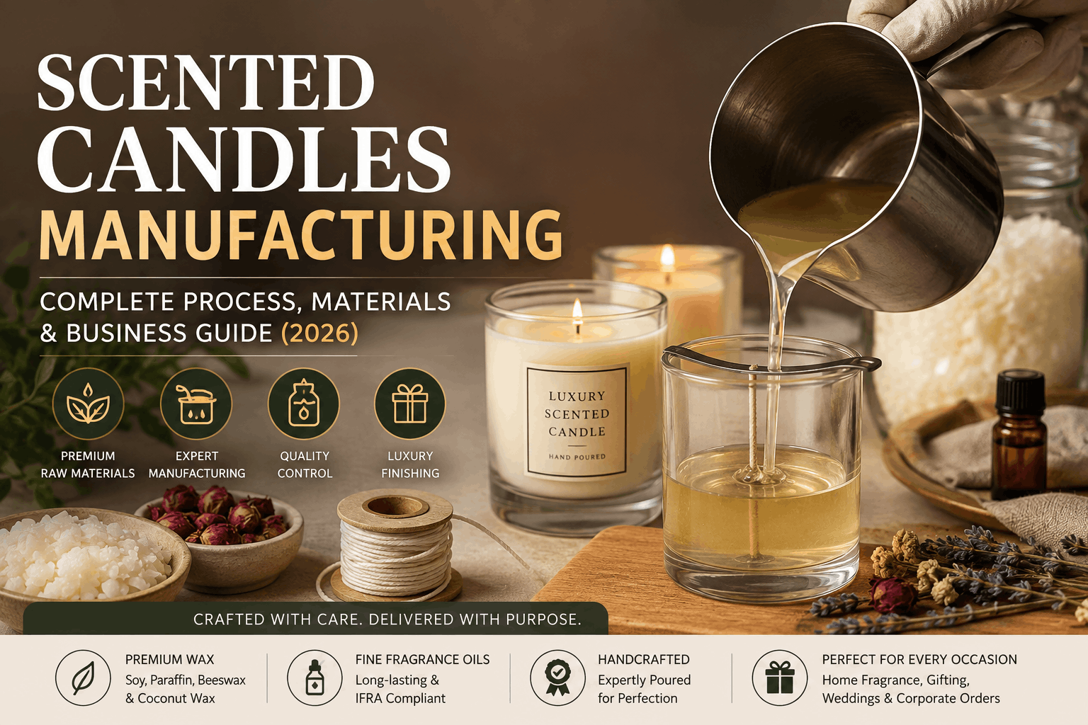 scented candle manufacturing process step by ste